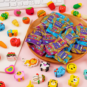 Mini 3D tẩy mù bí ẩn hộp vui vẻ phim hoạt hình động vật đồ chơi và bút chì mô hình khuyến mại cao su và TPR tẩy Quà Tặng - Product Image 6