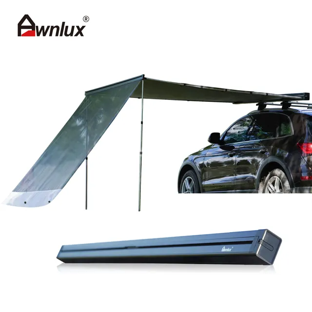 Rangka Aloi Aluminium Dapat Ditarik 2.5*2.5M Tenda Sisi Atap Mobil Suv Aksesoris Tenda 4X4 4Wd untuk Berkemah