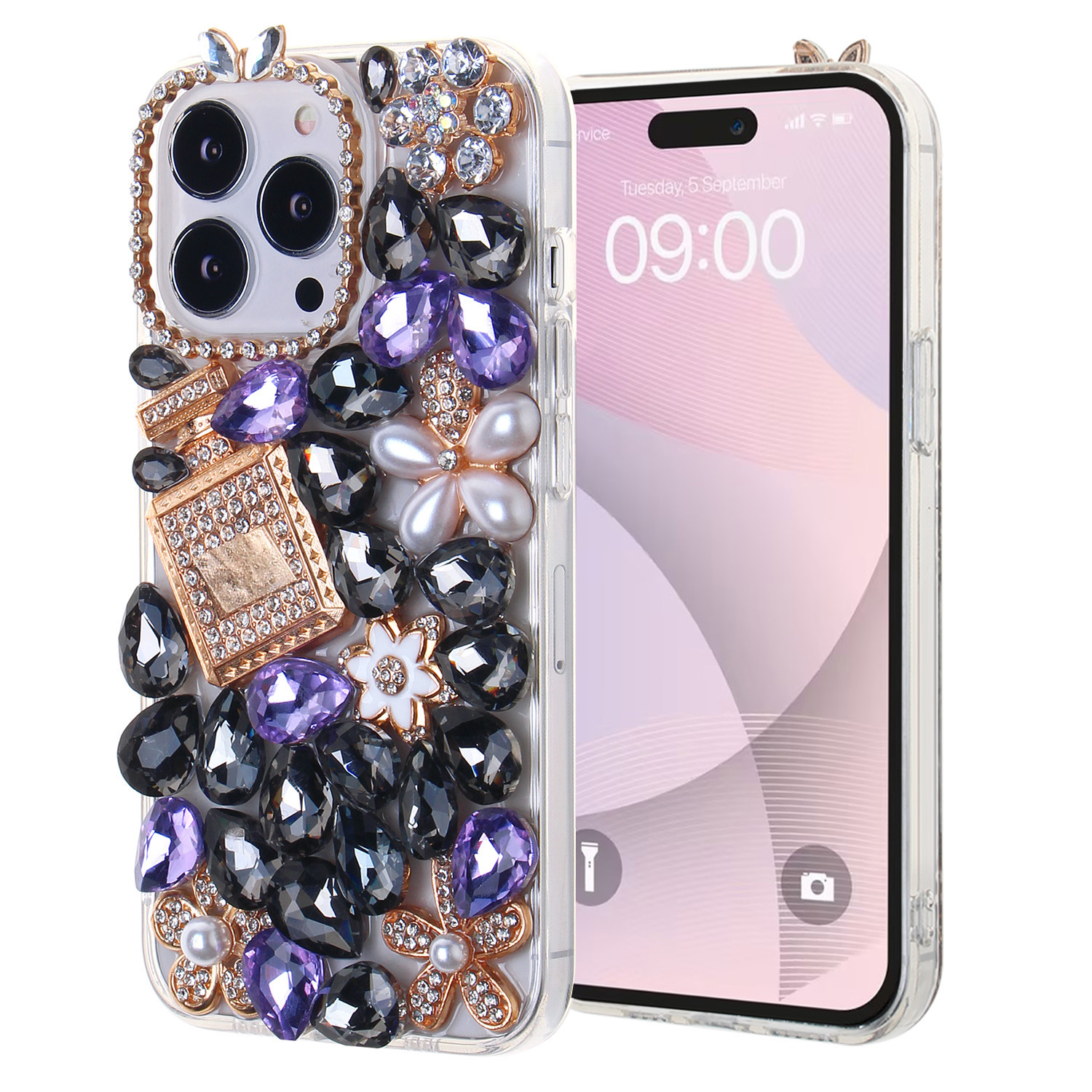 Pearl Flowers with Perfume Smoke and Purple