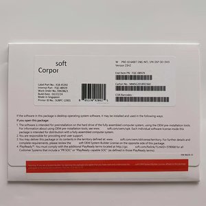 22h2 mới cho MSoft cho win dows <span class=keywords><strong>10</strong></span> Pro <span class=keywords><strong>Key</strong></span> DVD OEM trong kho cho win <span class=keywords><strong>10</strong></span> Pro <span class=keywords><strong>32</strong></span>/64 <span class=keywords><strong>bit</strong></span> Phiên bản hệ điều hành - Product Image 1