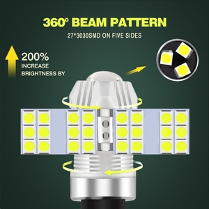 簡単に新しいデザインG10 Pw24w LED電球7.8Wホワイトカラー360 ° 照明3030 27SMDプラグ & プレイ850lm Ac/dc12vレンズ付き - Product Image 4