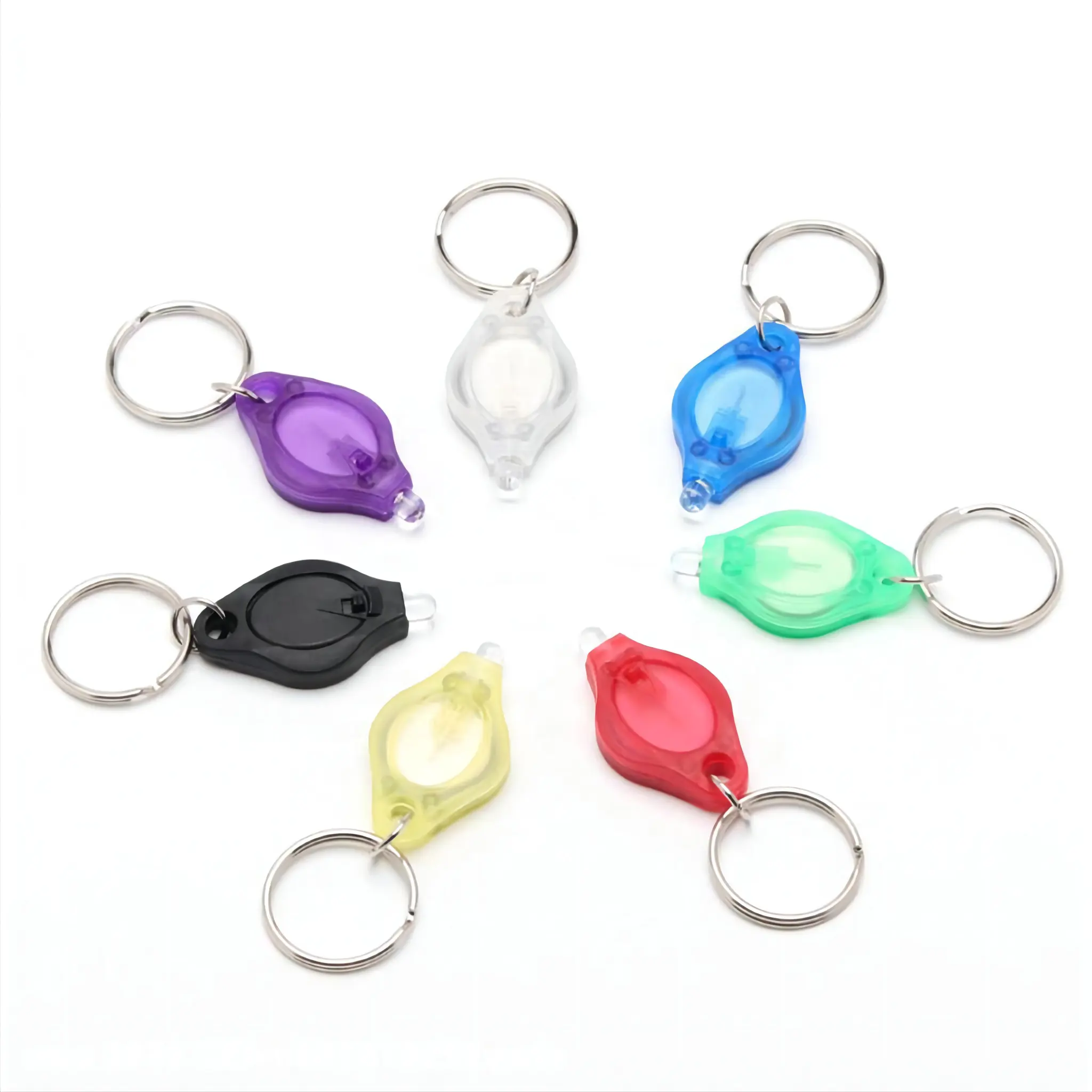 LED diamond shape mini keychain UV Purple Light 395-400nm LED Keychain