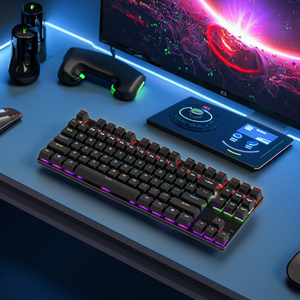 Tastiera da Gaming Wireless RGB a 87 tasti con interruttore blu RGB retroilluminato per PC/PS5/Mac - Product Image 2