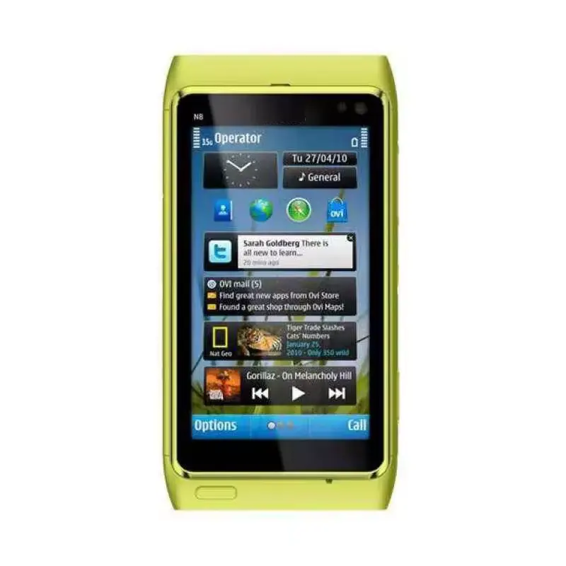 뜨거운 판매 클래식 바 기능 전화 Noki N8 3G/GSM 터치 스크린 핸드폰 미니 전화 학생 노인 전화 도매
