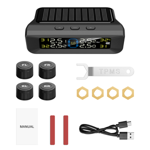 Nueva llegada coche Solar TPMS alto brillo pantalla LCD 8bar Steelmate neumático sistema de control de presión de neumáticos para coche TPMS Sensor - Product Image 3