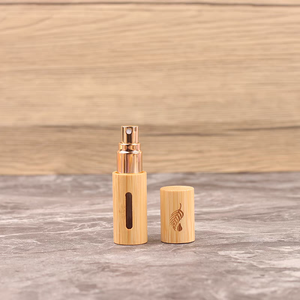 Customizable Bamboo Flat Sub-Bottle 5ml 10ml Hydrosol Screw Cap for <strong>DIY</strong> Essential Oil Samples <strong>Perfume</strong> Spray Bottle Carton - Product Image 3