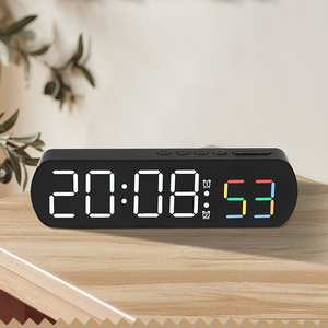 BSCI Factory New Custom Electric Timer Count Up Countdown Digitaler Farb alarm Snooze Voice Control Table LED-Uhr - Product Image 5