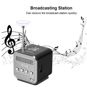便携式扬声器，带调频迷你多功能收音机USB笔记本扬声器，用于电视电话支持标清/tf卡Mp3音乐播放器 - Product Image 2