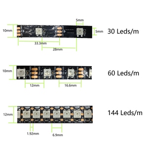 RGB WS2812B นำแถบแสงกันน้ำเป็นรายบุคคลแอดเดรสสมาร์ท RGB นำแสงสำหรับตกแต่งบ้านคริสมาสต์ - Product Image 3