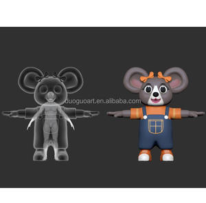 3D定制卡通人物吉祥物服装成人动物吉祥物服装