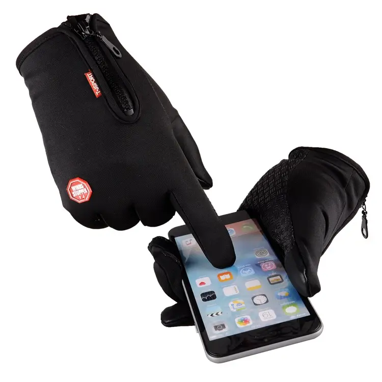 Luvas de inverno antiderrapantes para iphone, luva esportiva que cobre o touchscreen, para iphone pad, ciclismo, condução, caminhada, escalada, esqui, áreas externas