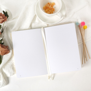 A5 diario senza data stampa personalizzata Planner lino copertura affermazione Mindfulness Journal Case rilegato diario quaderno con elastico - Product Image 3