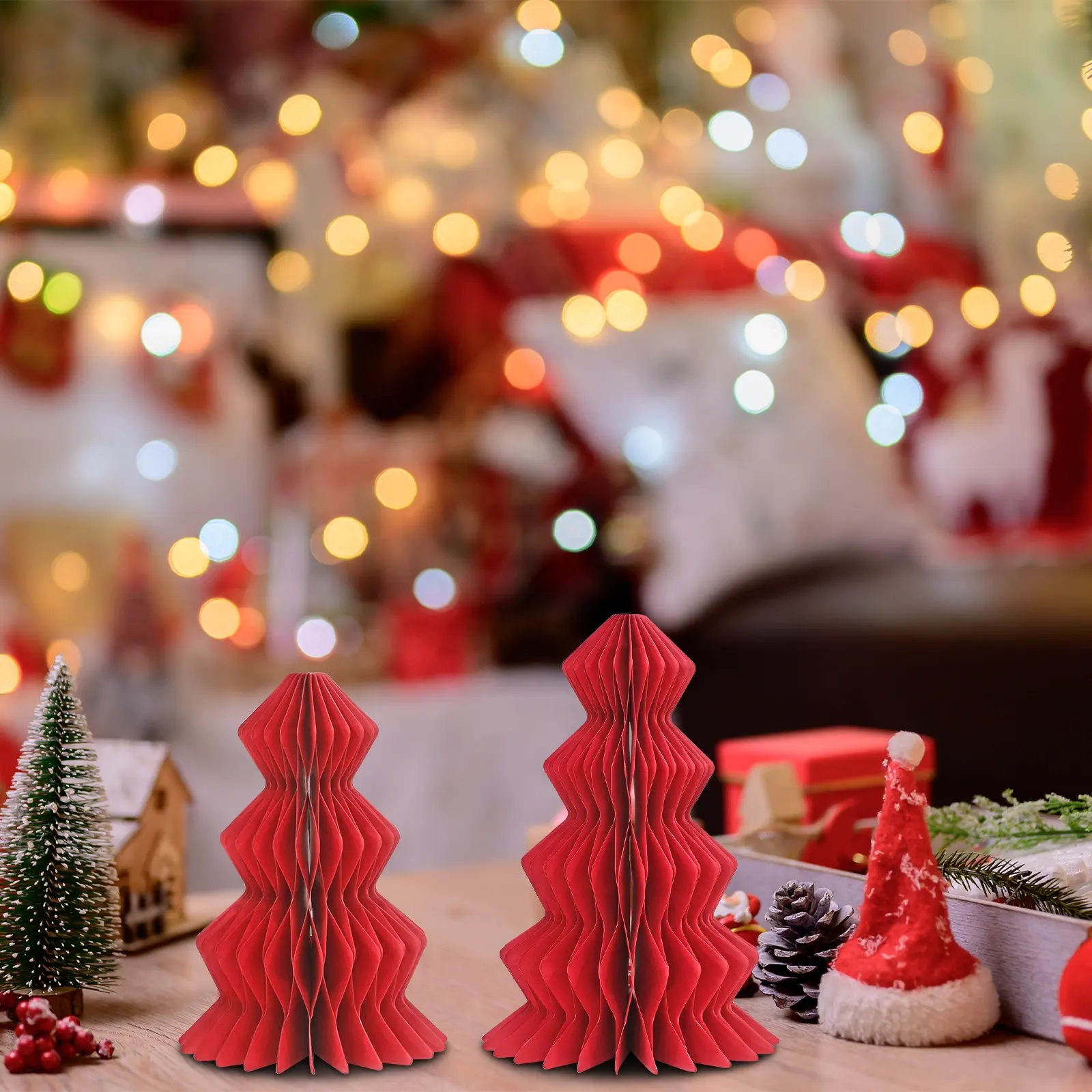 Decorazioni albero di natale albero di Natale decorazione per finestra decorazione di carta palline appese ornamenti palla di carta