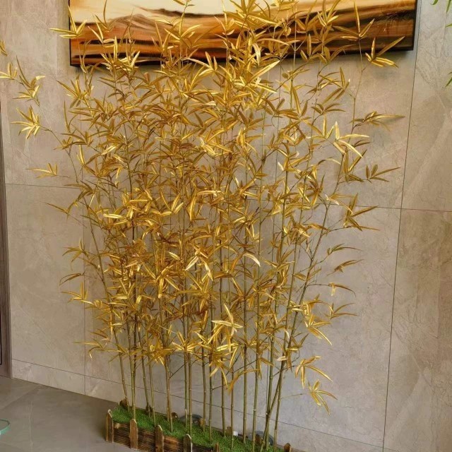 Alberi di Bambù Artificiali Oro
