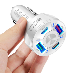 Universal <strong>Car</strong> Charger for Phone Fast Charging in <strong>Car</strong> <strong>4</strong> Port 20W PD QC3.0 3.1A 2USB Phone Charger <strong>Adapter</strong> - Product Image 4