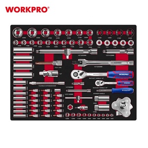 Workpro caixa de eva 195 peças para gabinete, bandeja mecânica de manutenção para pc