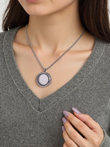 Xu Hướng Mới Kính Hình Ảnh Mặt Dây Chuyền Tự Làm Đồ Trang Sức Thời Trang Quyến Rũ Vòng Mặt Dây Chuyền Mề Đay Vòng Cổ - Product Image 6