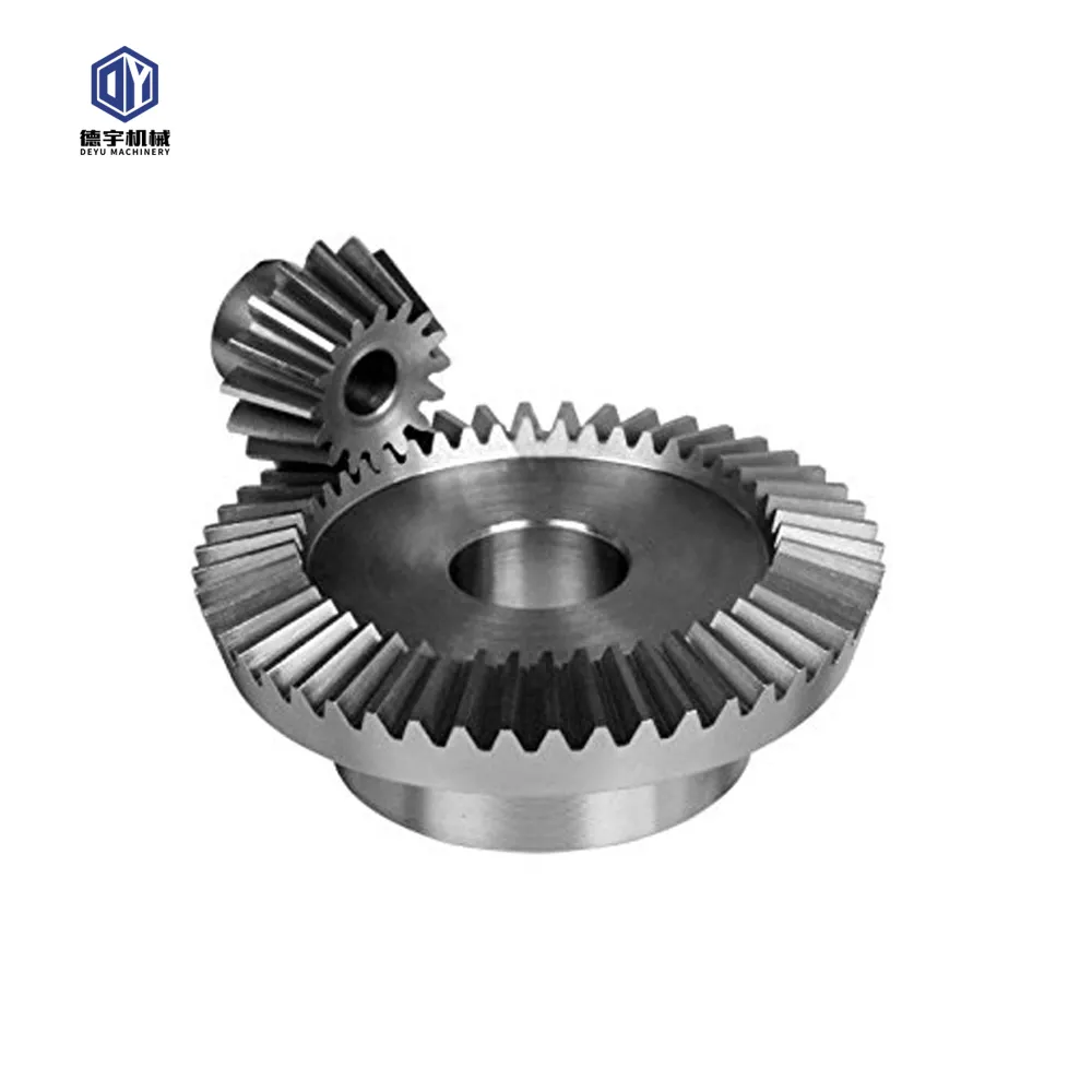 Yüksek hassasiyetli üretici özel CNC makinesi işleme dişli tekerlek standart ve standart olmayan çelik spiral konik dişli dişli