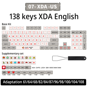 140 tuşları peynir kedi Matcha PBT klavye tuş XDA profil İspanyolca rusça japon kore Keycaps için özel mekanik klavye Keycaps - Product Image 5