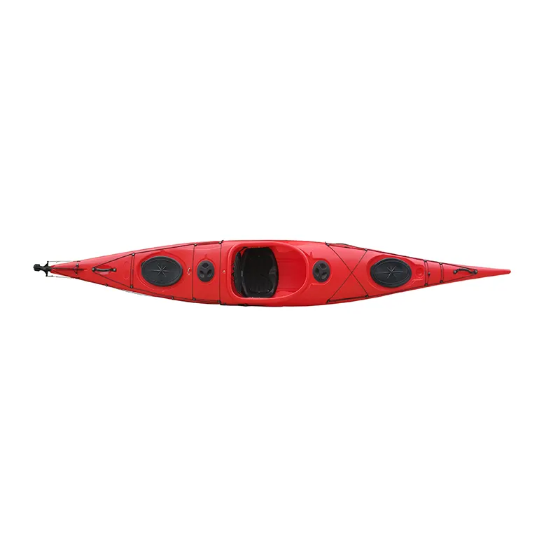HANDELI 5M 3 capas Ocean Kayak plástico solo sentarse en kayak con pedales Canoa kayak botes de remos