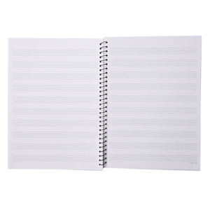 Quaderno a spirale per spartiti musicali da 50 pagine