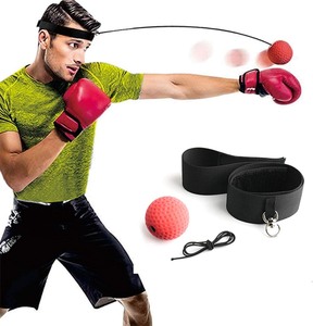 El reflejo de pelota de boxeo equipo con diadema 3 formación niveles de velocidad gran pelea entrenador en cadena - Product Image 1