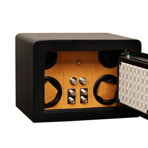 New Design Safe <strong>Watch</strong> Winder With Lock Professional Pu Leather Custom Logo Automatic <strong>Watch</strong> Winder - Product Image 5