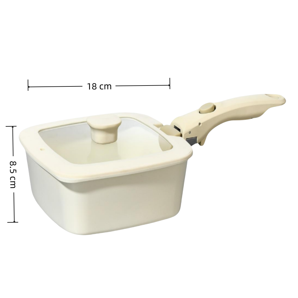 Pot à lait 18 cm avec couvercle