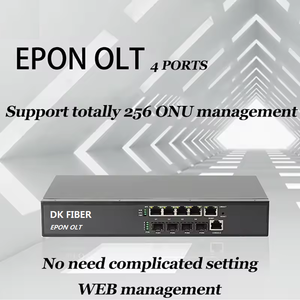 Mini soluzione di rete OLT a 4 porte con Gpon Epon Ftth in fibra ottica SFP Form Factor utilizzato POE IP TCP WIFI PON Network non richiesto