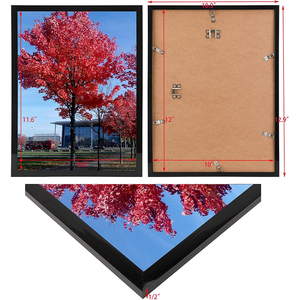 <span class=keywords><strong>12x10</strong></span> inch Khung hình màu đen hiển thị hình ảnh treo tường khung ảnh tài liệu giấy chứng nhận khung hình - Product Image 3