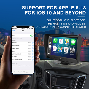 Carplay <strong>Android</strong> Auto 7 Inch Touch Screen Indash HD1080P Car DVR With WIFI BT, FM, Backup <strong>Cameras</strong> for Dashcam Driving Recorder - Product Image 3