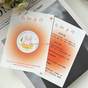 Tùy chỉnh sang trọng cảm ơn bạn thẻ cho tóc giả kinh doanh, logo dập nổi, lá vàng thiết kế, A6 có thể gập lại với phong bì và bao bì - Product Image 3