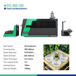 Trung Quốc Nhà cung cấp nhựa Bát Dây chuyền sản xuất cốc nhựa thiết bị sản xuất PP Cup làm máy Pet cup máy - Product Image 2