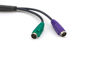 高品质USB到PS2电缆1个USB公到2 PS2母鼠标键盘适配器带芯片 - Product Image 4