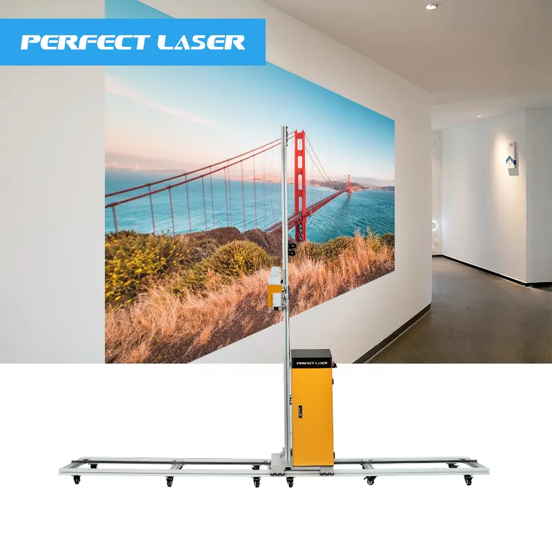 Laser parfait-automatique Vertical verre bois métal peinture murale Robot Mural Art 3D UV mur imprimante à jet d'encre prix de la machine d'impression
