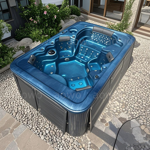 126inch 6 người ngoài trời bồn tắm nước nóng yjacuzzi Spa hồ bơi lười biếng lớp baina <span class=keywords><strong>remous</strong></span> paresseux Ống nóng ngoài trời Whirlpool với màu - Product Image 3