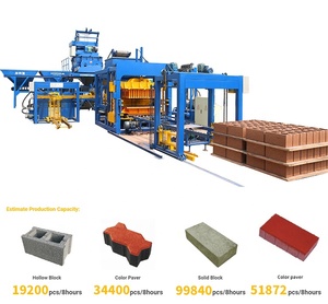 Macchinario automatico del materiale da costruzione macchina per la produzione di mattoni in blocchi di cemento linea di produzione di mattoni di cemento ad incastro idraulico - Product Image 2