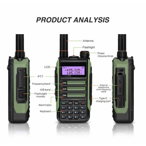 BF UV1601 UHF USB Charger Vox PC <strong>Programming</strong> Wireless Walkie Talkie Handheld Camping and Climbing Equipment - Product Image 5