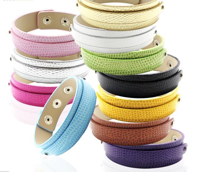 18+8 snakeskin button bracelet