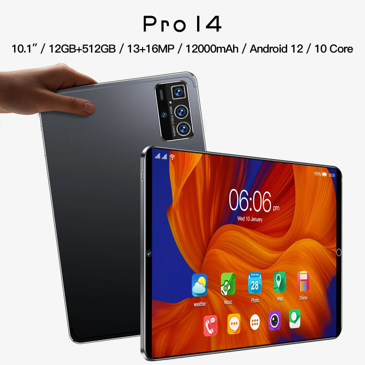 Pro 14 グローバル版 10.1インチ HDタブレット 5G Wi-Fi Android