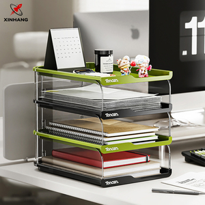 XinHang Office Desk File Box Regal Dokument Aufbewahrung sbox Desktop Bücherregal Kunststoff behälter Aufbewahrung körbe