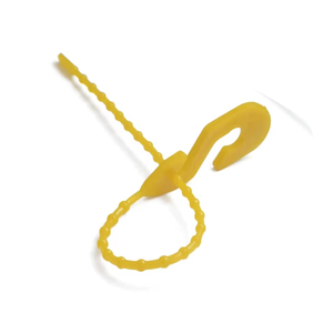 ตะขอเกี่ยวสายไฟแบบห่วงพลาสติกสำหรับมัดสายไฟสีเหลือง - Product Image 1