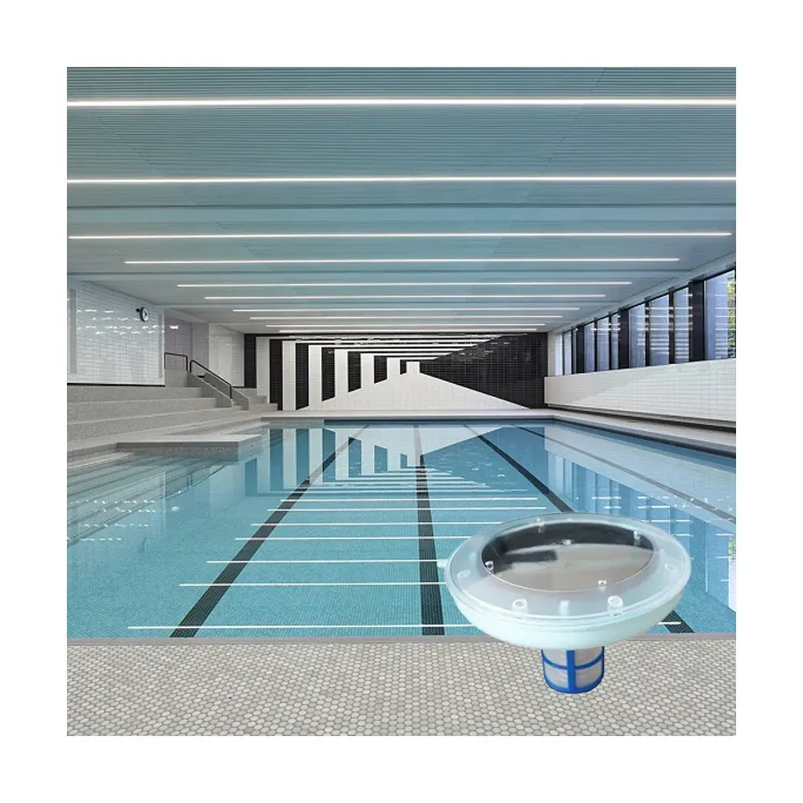 Limpiador de agua de piscina de alta calidad, purificador de reducción de cloro con energía Solar, ionizador de natación