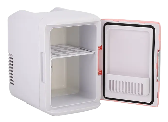 Refrigerador portátil para maquiagem, refrigerador personalizado para maquiagem, cuidados com a pele, refrigerador pequeno rosa, refrigerador para cosméticos pessoais