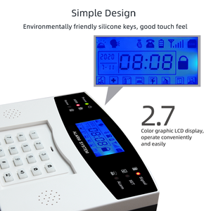 Panel de sistema de alarma de seguridad Tuya Smart WiFi 4G, sirena integrada con sensor de movimiento de puerta RF433, sistema de alarma para el hogar