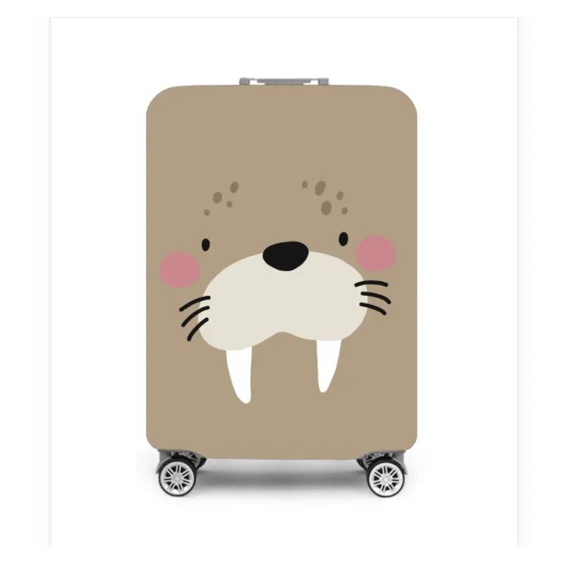Bavul 18-32 inç yıkanabilir için Kawaii bagaj kapakları bavul kılıfı seyahat bagaj durumda elastik gövde kapağı koruyucusu