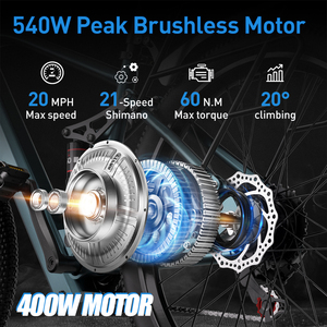 Aairsk Đầy Đủ Hệ Thống Treo <span class=keywords><strong>Carbon</strong></span> Thép Điện Xe Đạp Leo Núi Cho Người Lớn Động Cơ 36V 400W 26 Inches Ebike <span class=keywords><strong>Mtb</strong></span> Xe Đạp - Product Image 3