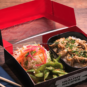 Tùy Chỉnh Sinh Thái Thân Thiện Với Pastry Món Tráng Miệng Takeaway Thực Phẩm Ăn Trưa Deli Giấy Sushi Charcuterie Bao Bì Hộp Với Cửa Sổ - Product Image 4