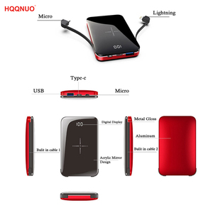 8000mAh Portable Wireless Power Bank with Type-c Input 5V 2.1A Fast Charger 10W <strong>Output</strong> Power Micro USB Interface - Product Image 6
