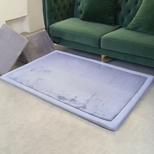 Thảm trải sàn nhung san hô màu trơn tùy chỉnh bán buôn, dày, chống trơn trượt, mút xốp mật độ cao, thảm tatami cho phòng khách, phòng ngủ - Product Image 6